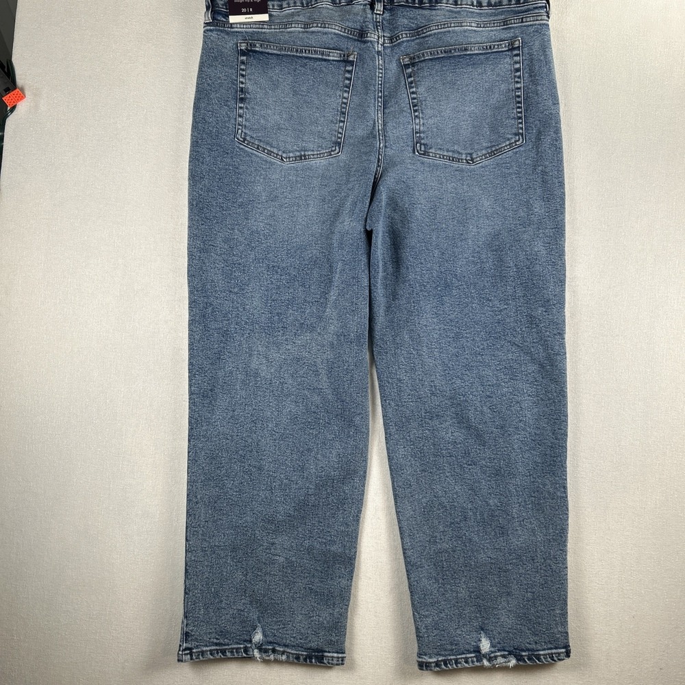 Ava & Viv High Rise 90s Straight Jeans‎ Womens 20 (actual 44x29.5) Denim NEW